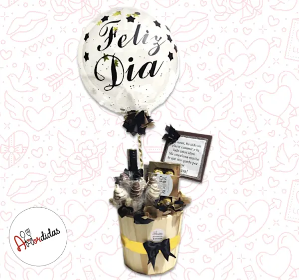 Ancheta para cumpleaños a Domicilio Bogotá- Balde Baileys con Fresas