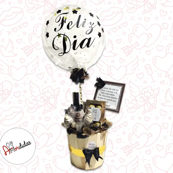 Ancheta para cumpleaños a Domicilio Bogotá- Balde Baileys con Fresas